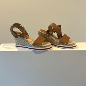 Tony Bianco Emma Tan Monaco Wedges - Size US 7 - New with tags!